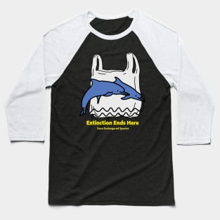 Extinction Ends Here Save Endangered Species Baseball T-Shirt